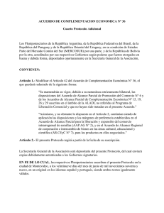 Cuarto Protocolo Adicional. Internalizado en Argentina