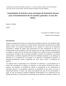 Comunidades de Práctica como estrategia de formación docente