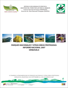 parques nacionales y otras áreas protegidas: informe nacional 2007