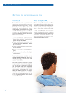 Servicios de transacciones on line