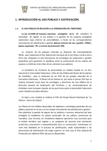 Plan de Uso Público. - Ayuntamiento de Callosa de Segura