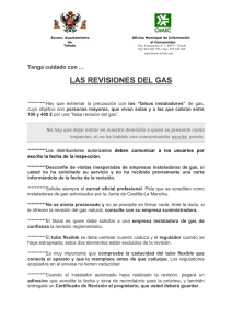 las revisiones del gas - Ayuntamiento de Toledo