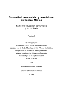 Comunidad, comunalidad y colonialismo en Oaxaca, México