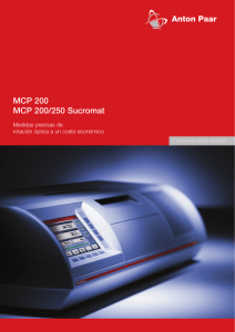 MCP 200 MCP 200/250 Sucromat - Anton