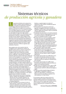 Sistemas técnicos de producción agrícola y ganadera