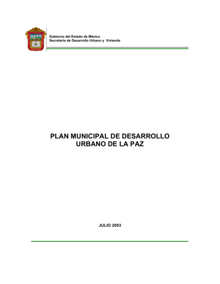 plan municipal de desarrollo urbano de