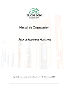 Manual de Organización del Área de Recursos Humanos