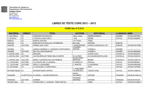 libres de tèxte cors 2012 – 2013