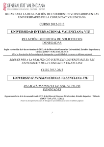curso 2012-2013 universidad internacional valenciana