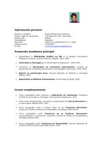 Descargar CV en formato PDF - Psicólogo Gijón. Centro Uría