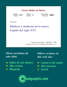 Médicos y medicina en la nueva España del siglo