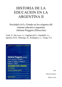 historia de la educacion en la argentina ii