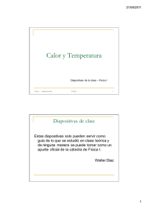 Calor y Temperatura - grupo14fisicaquimica