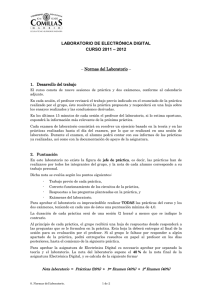 LABORATORIO DE ELECTRÓNICA DIGITAL CURSO 2011 – 2012