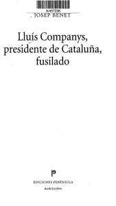 Lluís Companys, presidente de Cataluña, fusilado