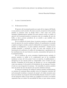 Antonio Bascuñán Rodríguez 1. La pena y la potestad punitiva. 1.1