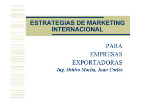 ESTRATEGIAS DE MARKETING INTERNACIONAL PARA