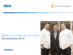 BBVA y El Celler de Can Roca Gira americana 2014