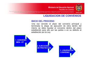 Liquidación de convenios - Ministerio de Educación