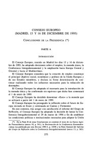 Consejo Europeo (Madrid, 15 y 16 de diciembre de 1995)