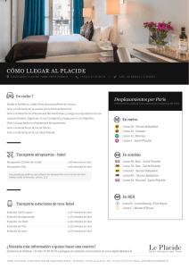 CÓMO LLEGAR AL PLACIDE - Hotel de diseño Le Placide | Saint