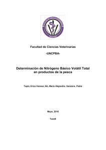 UNCPBA- Determinación de Nitrógeno Básico Volátil Total en