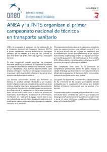ANEA y la FNTS organizan el primer campeonato nacional de