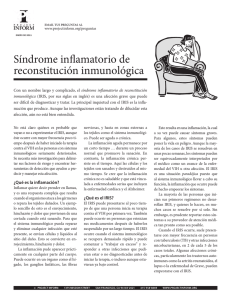 Síndrome inflamatorio de reconstitución inmunológica