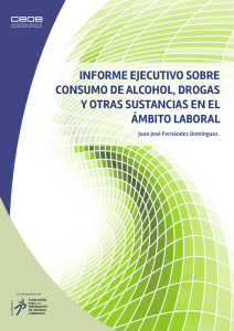 informe ejecutivo sobre consumo de alcohol, drogas y otras
