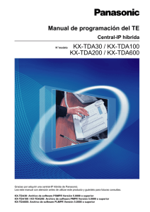 KX-TDA30 / KX-TDA100 KX-TDA200 / KX-TDA600