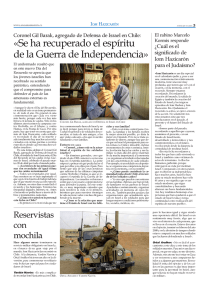 «Se ha recuperado el espíritu de la Guerra de Independencia»