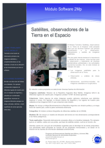 Satélites, observadores de la Tierra en el Espacio