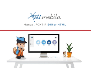 Manual Foxtir editor de HTML
