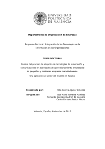 Departamento de Organizaci&oacute;n de Empresas Programa