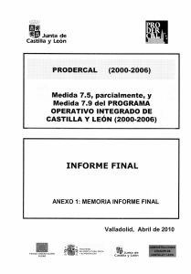 Medida 7.9 del PROGRAMA - Junta de Castilla y León