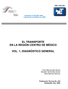 EL TRANSPORTE EN LA REGIÓN CENTRO DE MÉXICO VOL. 1