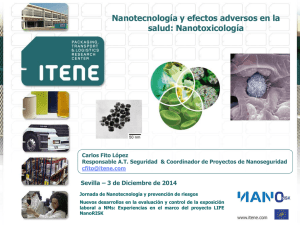 Nanotecnología y efectos adversos en la salud Nanotoxicología