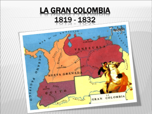 LA GRAN COLOMBIA 1819