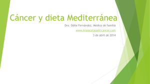 Cáncer y dieta Mediterránea