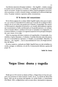 Vargas Llosa: drama y tragedia