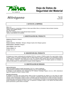 Nitrógeno - Grupo Nitrox