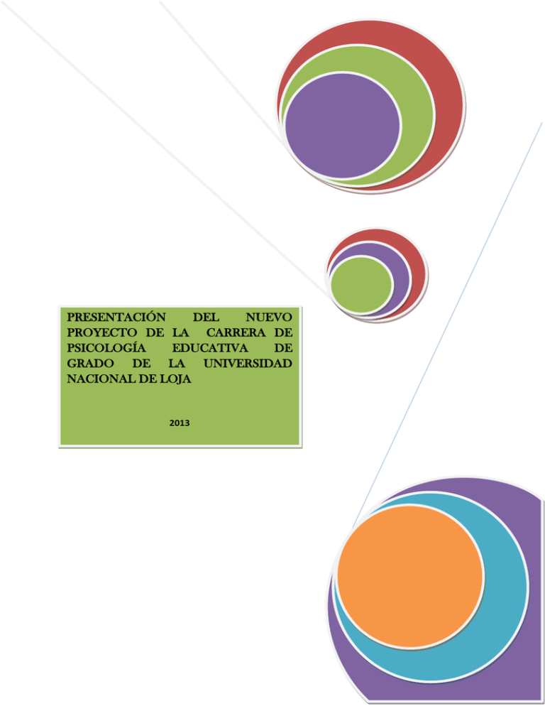 PresentaciÓn Del Nuevo Proyecto De La Carrera De