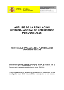análisis de la regulación jurídico-laboral de los