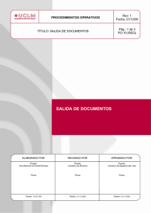 salida de documentos - Universidad de Castilla