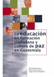 La Educación en formación ciudadana y cultura de paz en Guatemala