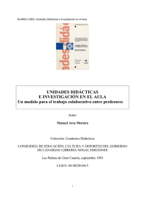 Unidades didácticas e Investigación en el Aula. Un modelo para el