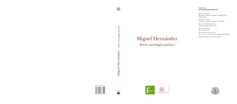 Breve Antología Poética. Miguel Hernández