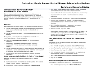 Introducción de Parent Portal/PowerSchool a los Padres