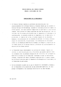 sesion especial del consejo europeo dublin, 28 de abril de 1990