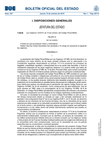 Ley Orgánica 14/2015, de 14 de octubre, del Código Penal